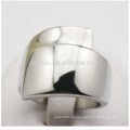 China de fábrica de joyería de plata de joyería de titanio unisex unidos anillos en blanco